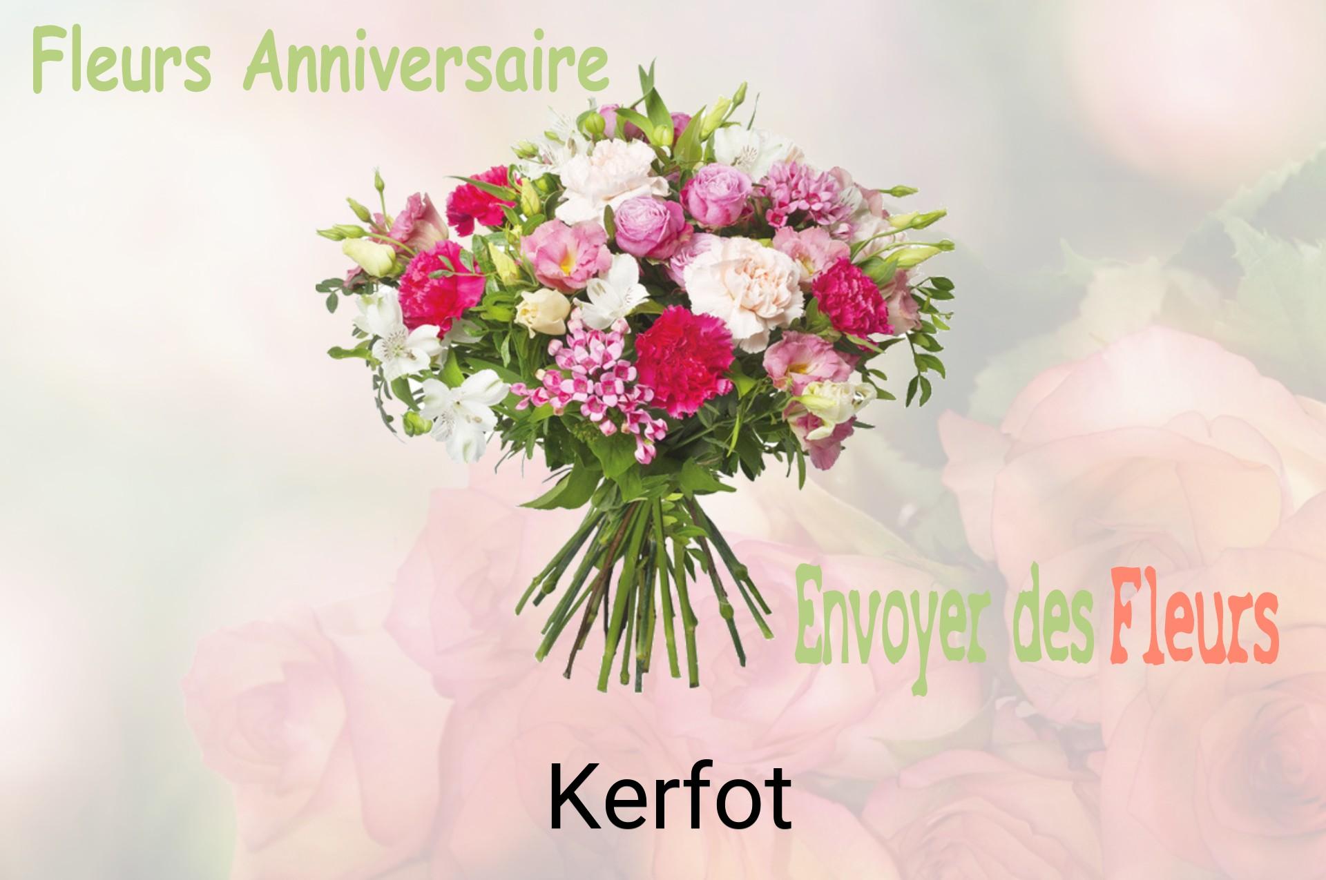Bouquet de fleurs d’anniversaire livré à Kerfot