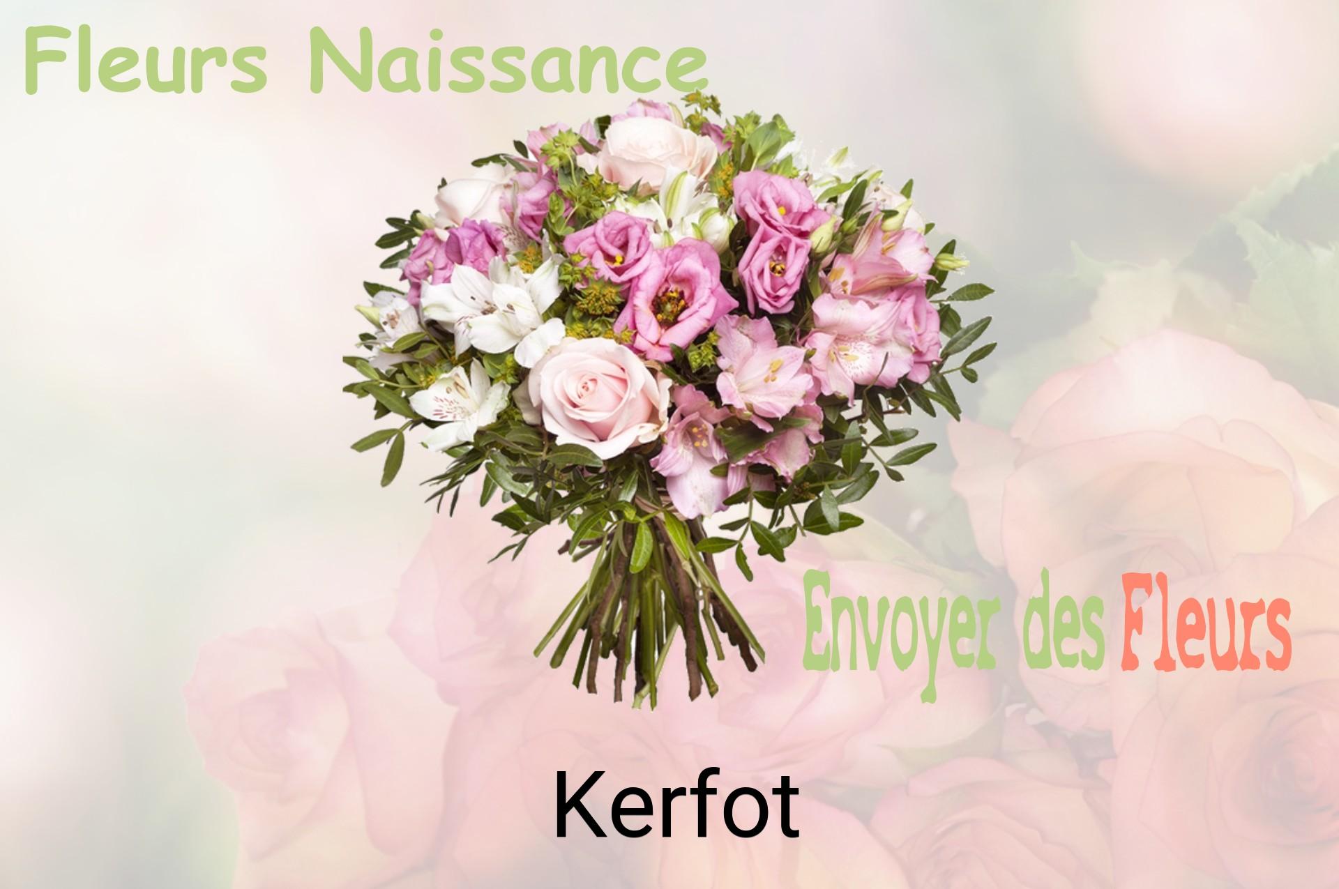 Bouquet de fleurs de naissance livré à Kerfot